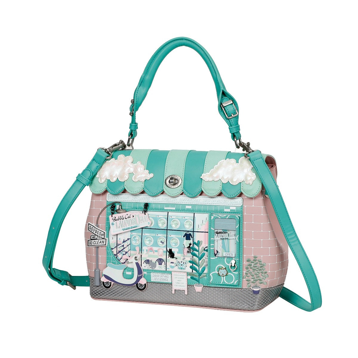 Vendula- Bubble Cats Laundromat - Grace Bag