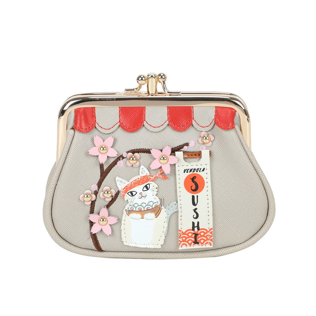 Vendula Sushi - Grey Edition Clipper Coin Purse