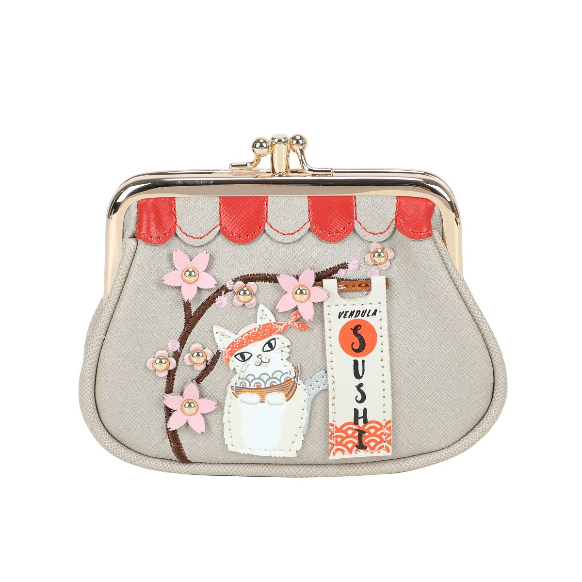 Vendula Sushi - Grey Edition Clipper Coin Purse