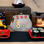 Vendula Sushi - Grey Edition Clipper Coin Purse