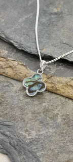 Abalone Flower Pendant 12mm