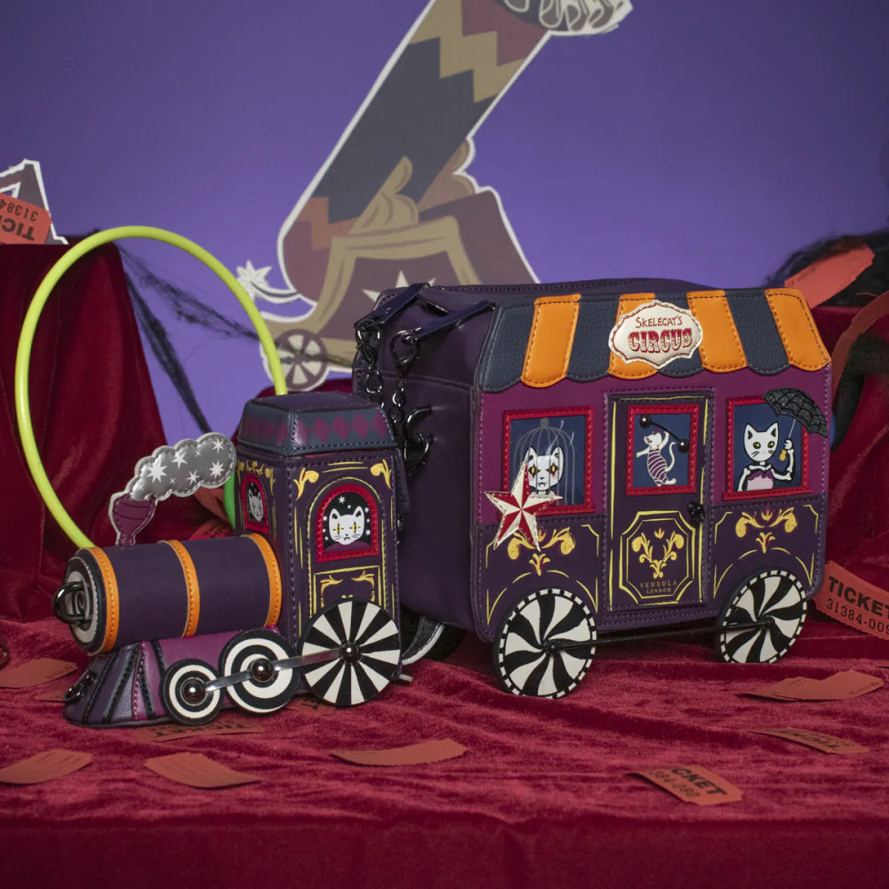Skelecat’s Travelling Ghost Circus Train Bag
