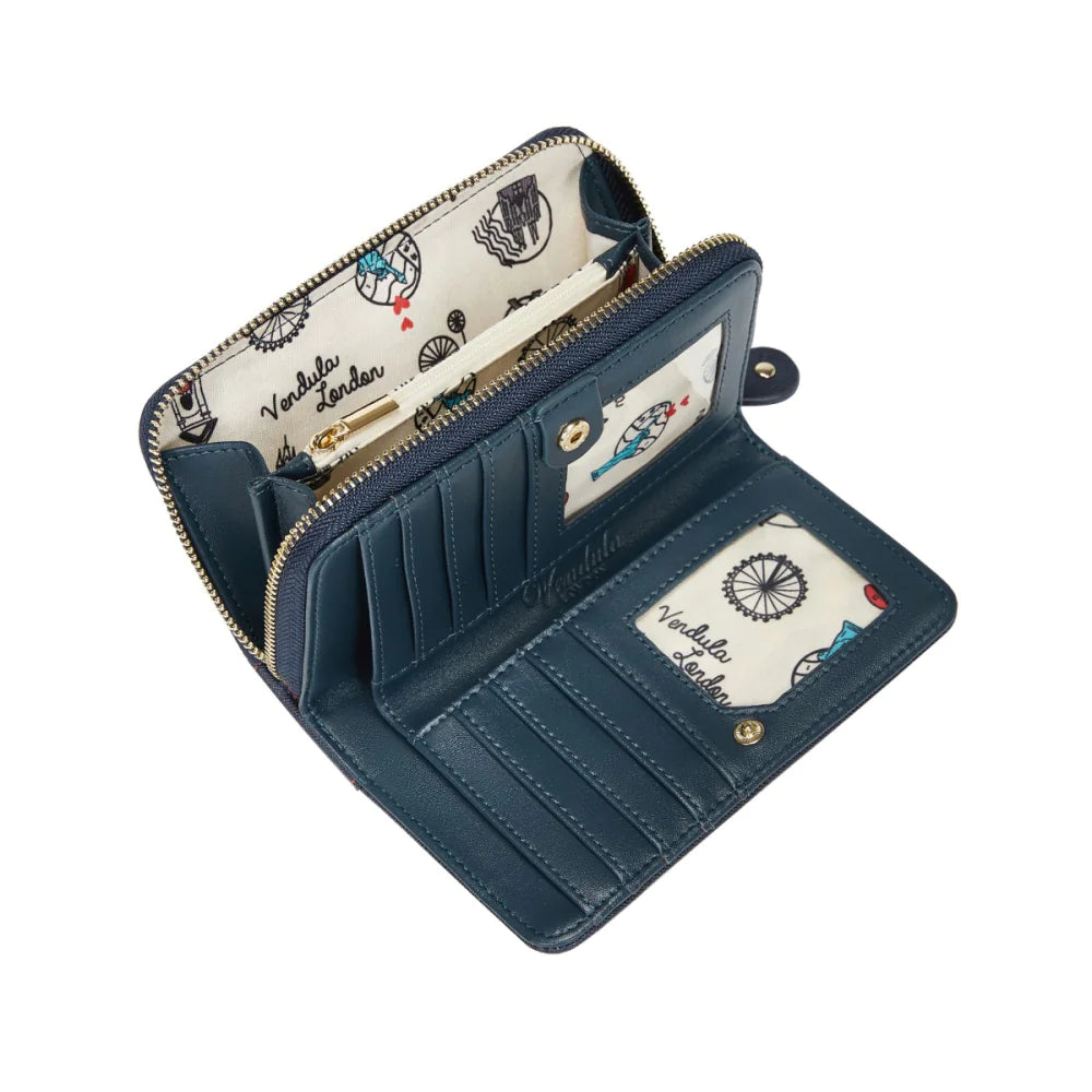 Vendula Sushi - Blue Edition Medium Ziparound Wallet