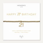 Memories By D&X ‘Happy 21st Birthday’ Bracelet