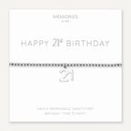 Memories By D&X ‘Happy 21st Birthday’ Bracelet