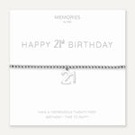Memories By D&X ‘Happy 21st Birthday’ Bracelet