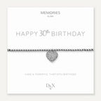 Memories By D&X ‘Happy 30th Birthday’ Bracelet