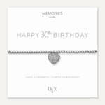 Memories By D&X ‘Happy 30th Birthday’ Bracelet