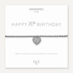 Memories By D&X ‘Happy 70th Birthday’ Bracelet