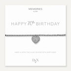 Memories By D&X ‘Happy 70th Birthday’ Bracelet
