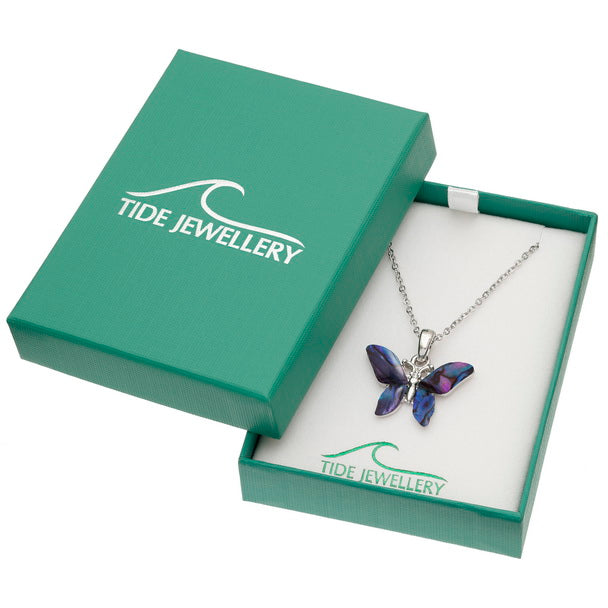 Purple Butterfly Necklace