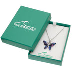 Purple Butterfly Necklace