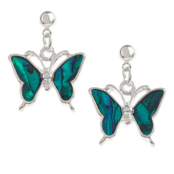Blue Butterfly Stud Earrings