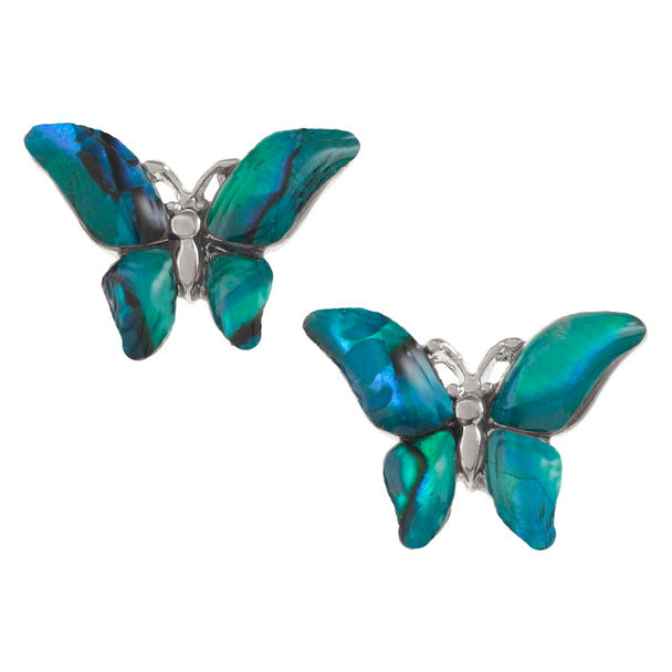 Blue Butterfly Stud Earrings