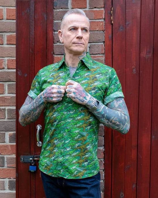 Camo Dino Short Sleeve Shirt