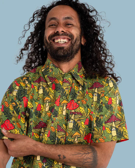 Katie Abey ‘Mushroom Bois’ Short Sleeve Shirt