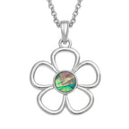 Natural Paua Flower Necklace