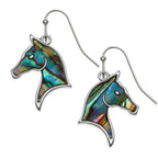 Paua Shell Horse Hook Earrings