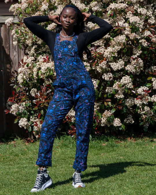 Rebel Romance Celestial Dreams Stretch Twill Dungarees