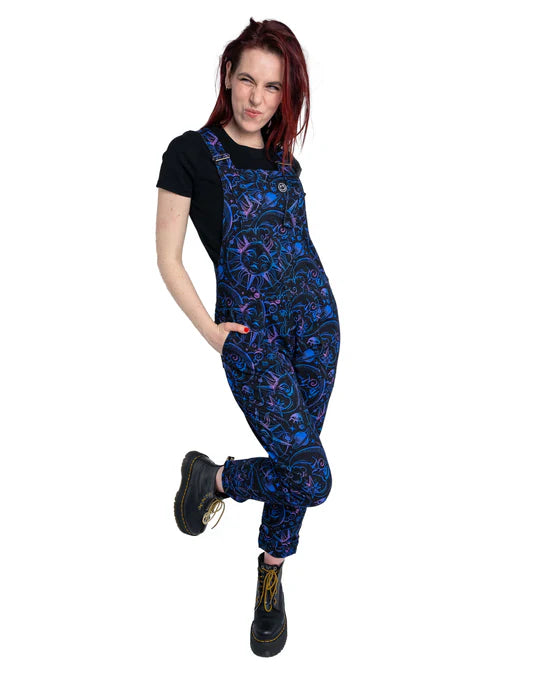 Rebel Romance Celestial Dreams Stretch Twill Dungarees