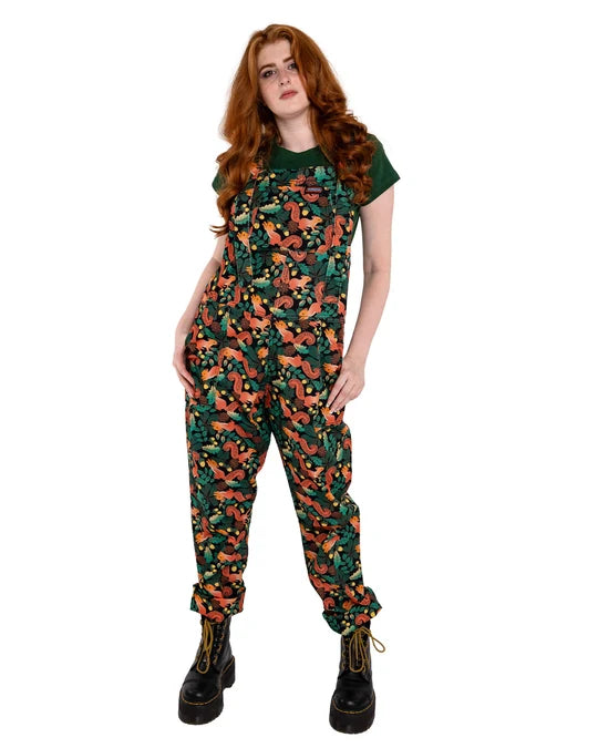 Acorn Adventure Squirrel Stretch Twill Dungarees