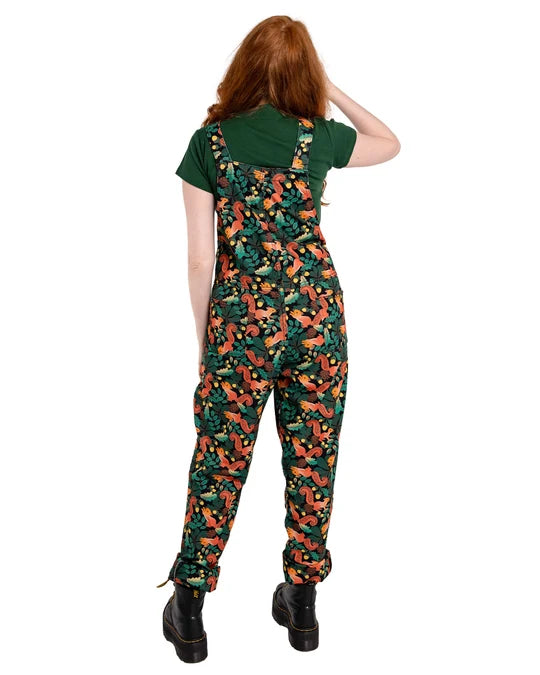 Acorn Adventure Squirrel Stretch Twill Dungarees