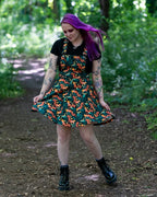 Acorn Adventure Stretch Twill Flared Pinafore Dress