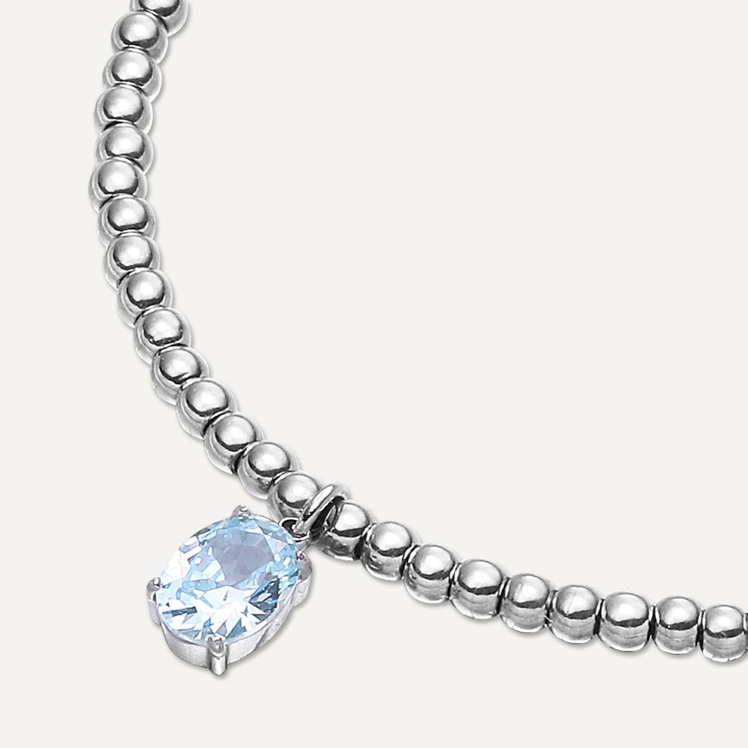 Memories: "MARCH"  - Aquamarine Bracelet