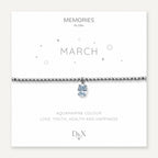 Memories: "MARCH"  - Aquamarine Bracelet