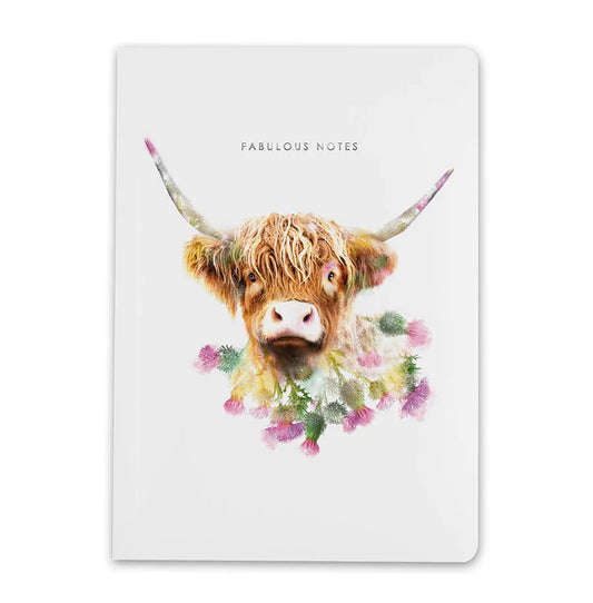 HIGHLAND COW LUXURY NOTEBOOK BY LOLA DESIGN