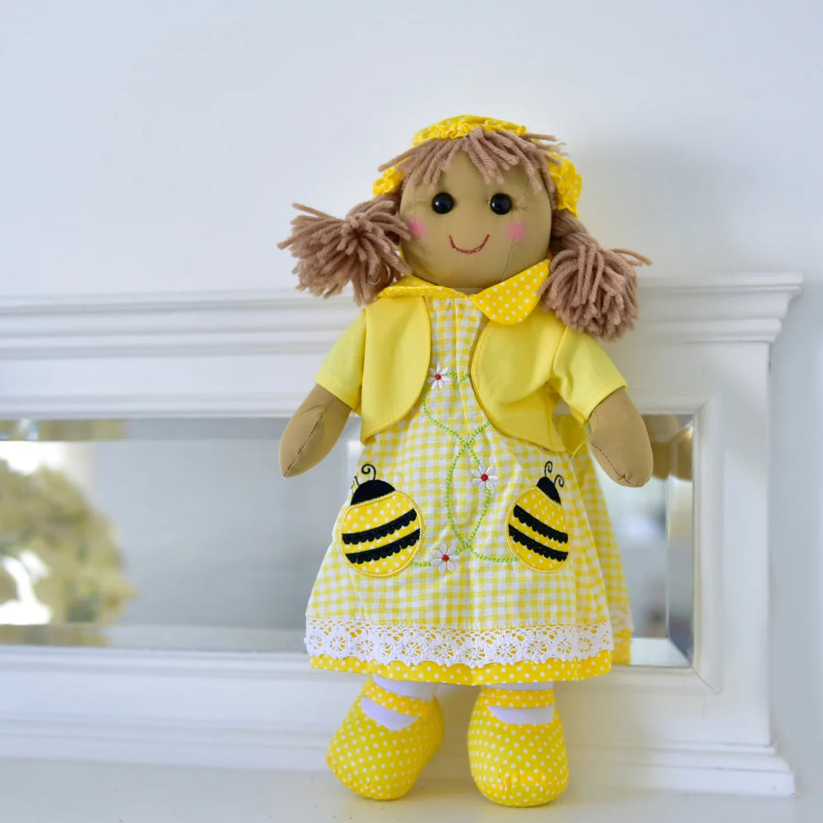 Powell Craft - Yellow Bumble Bee Dress Rag Doll