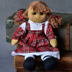 Powell Craft - Red Tartan Dress Rag doll