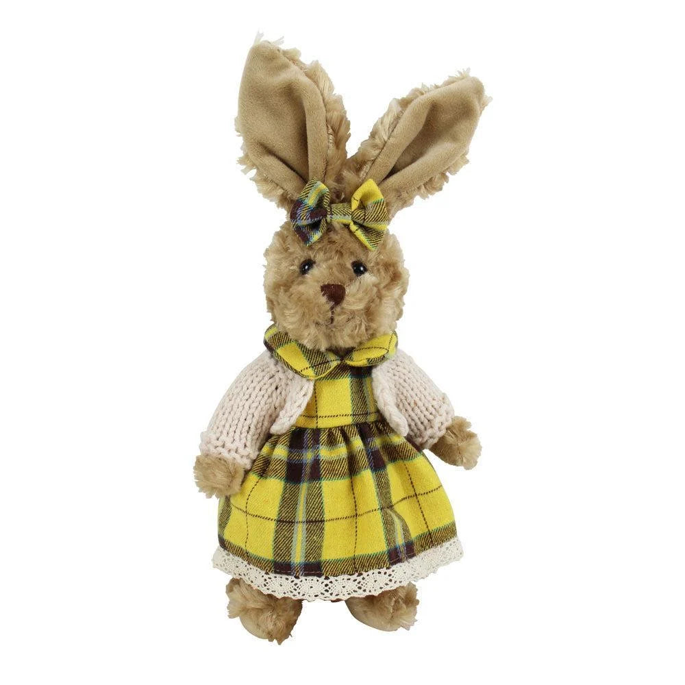 Powell Craft - Rabbit in Yellow Tartan Dress