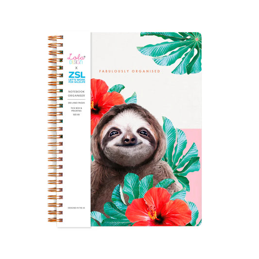 Wiro Bound Sloth Organiser / Notebook