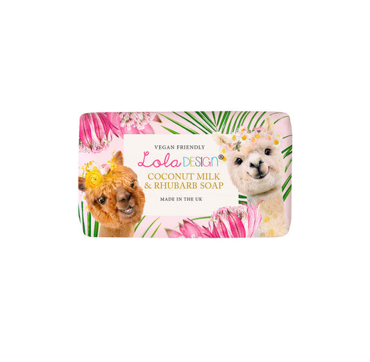 COCONUT MILK & RHUBARB- ALPACAS SOAP