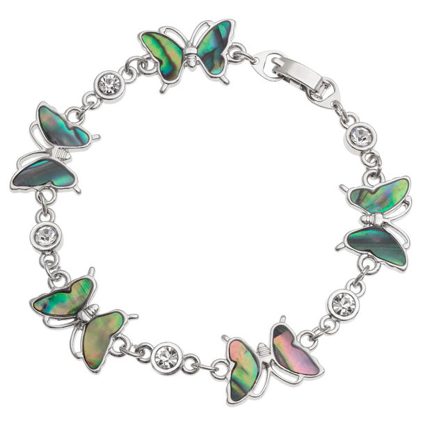 Paua Shell Butterfly Bracelet