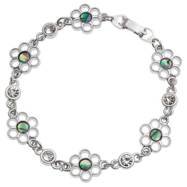 Paua Shell Flower Bracelet