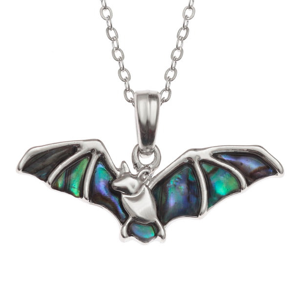 Paua Shell - Bat Necklace