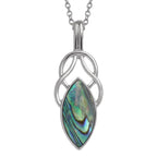 Paua Shell - Celtic knot necklace