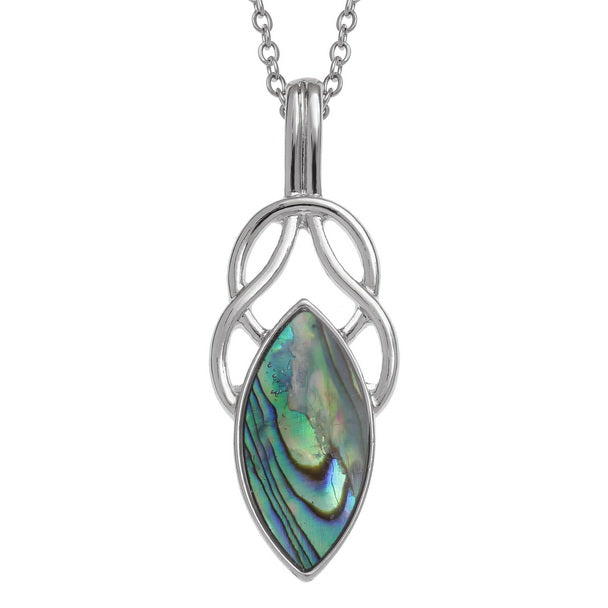 Paua Shell - Celtic knot necklace