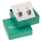 Paua Shell Turtle Earrings