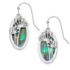 Paua Shell - Cow parsley earrings