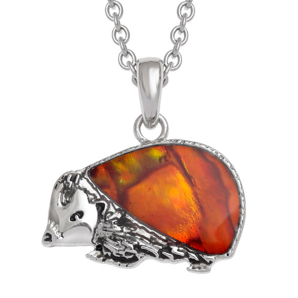 Paua Shell - Hedgehog Necklace