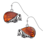 Paua Shell - Hedgehog Earrings