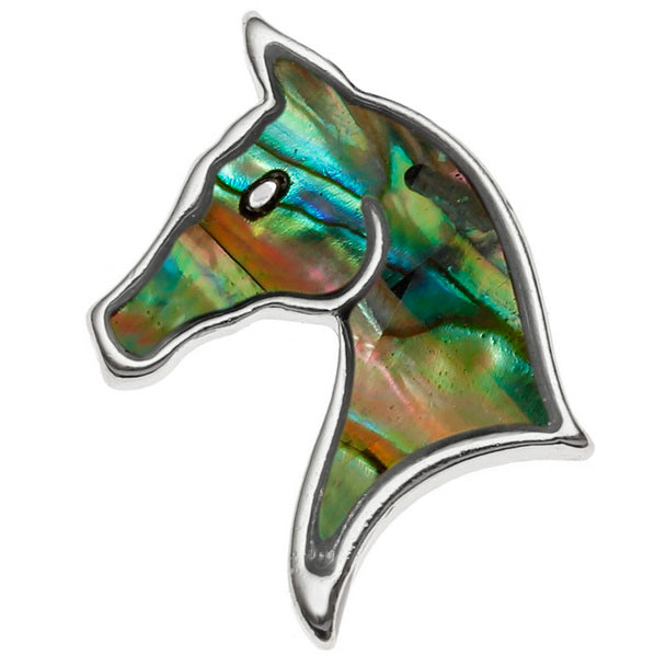 Horse head pin badge