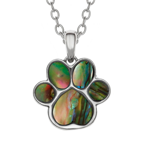 Pet paw print necklace
