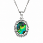 Paua Shell - Cameo Shaped Necklace