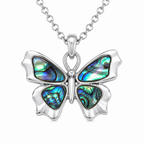 Paua Shell - Small Butterfly Necklace