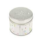 Wild Flower Bloom Artisan Candle tin with pressed flowers - Wild Olive
