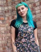 Rebel Romance Eye Spy Floral Stretch Dungarees